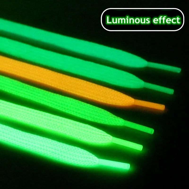 1 Pair Luminous Shoelaces Flat Sneakers