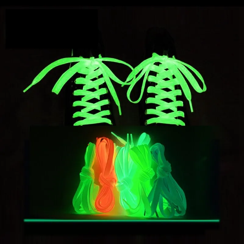 1 Pair Luminous Shoelaces Flat Sneakers