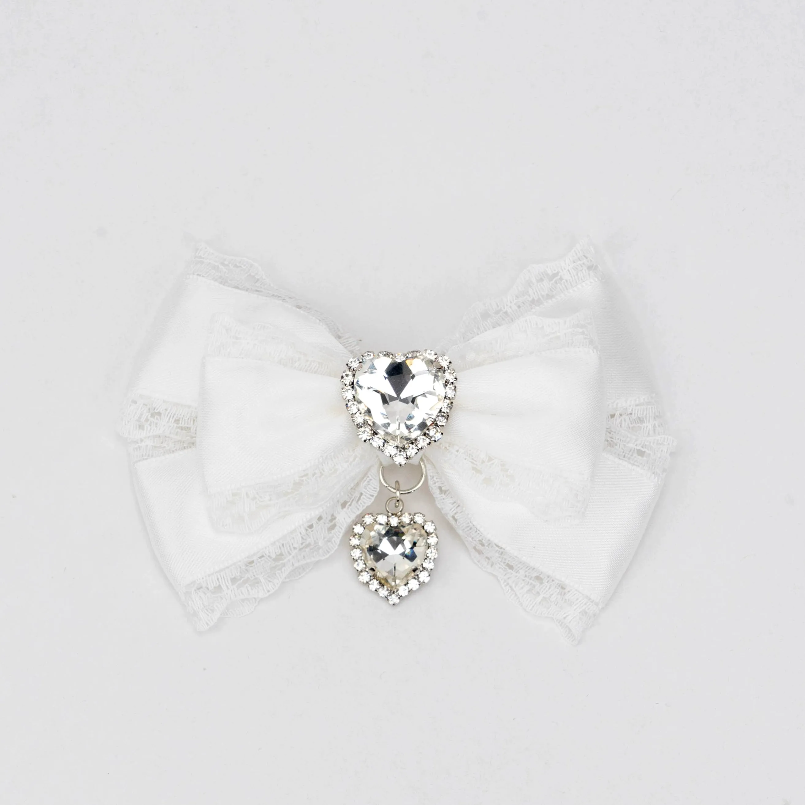 13-Color Jirai Kei Subculture Lace Rhinestone Bow Hair Clip