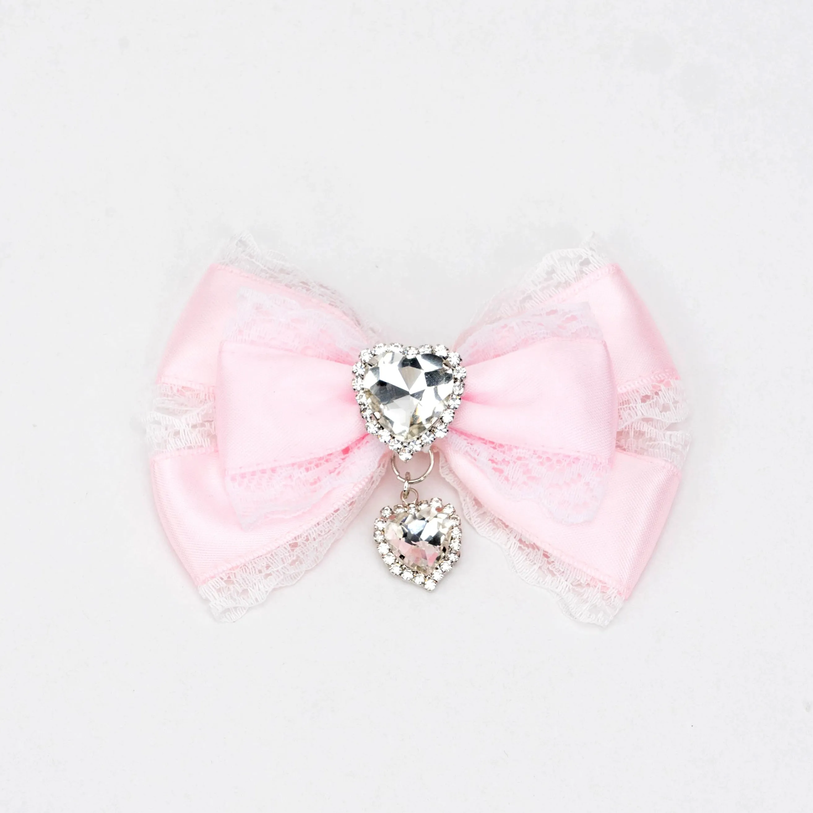 13-Color Jirai Kei Subculture Lace Rhinestone Bow Hair Clip