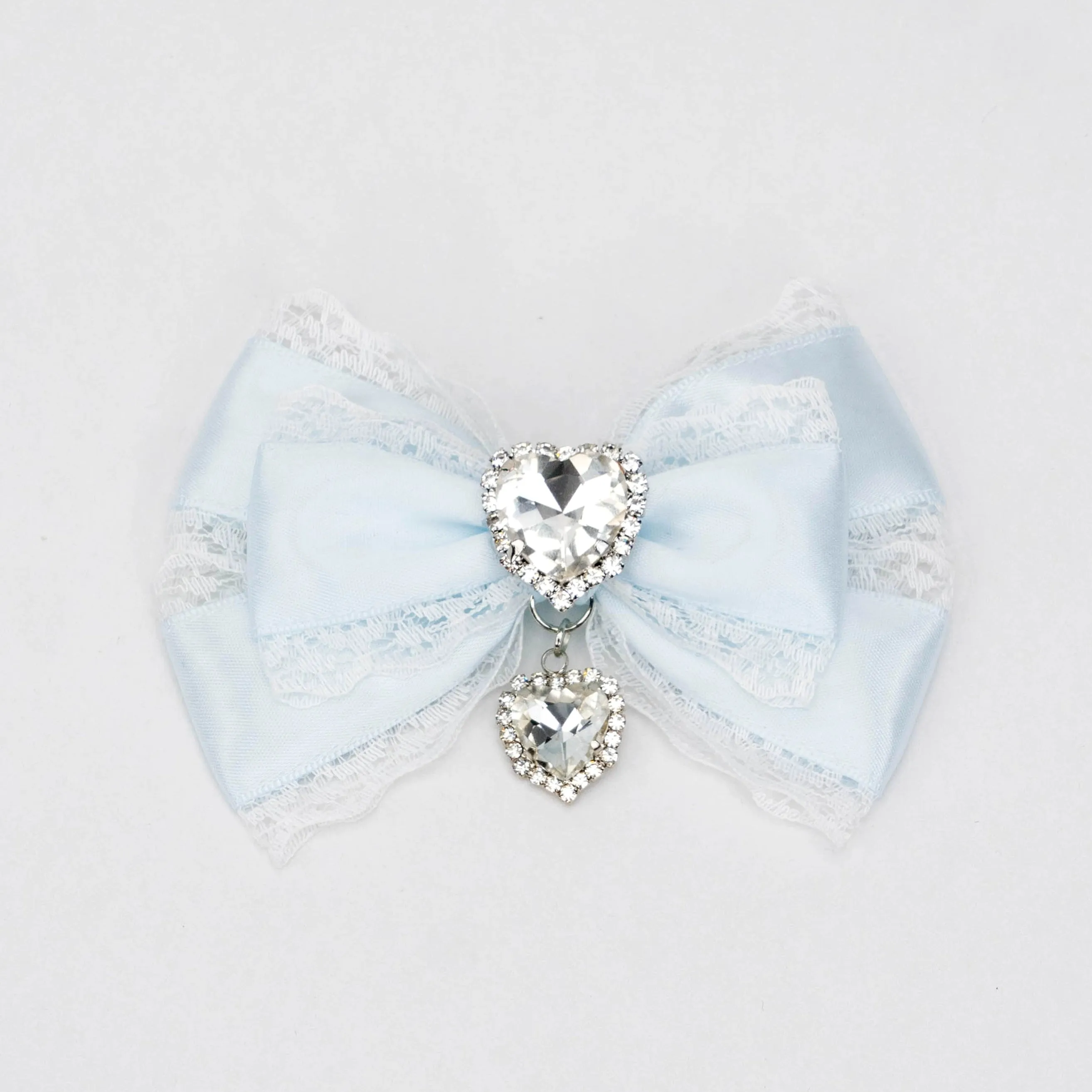 13-Color Jirai Kei Subculture Lace Rhinestone Bow Hair Clip