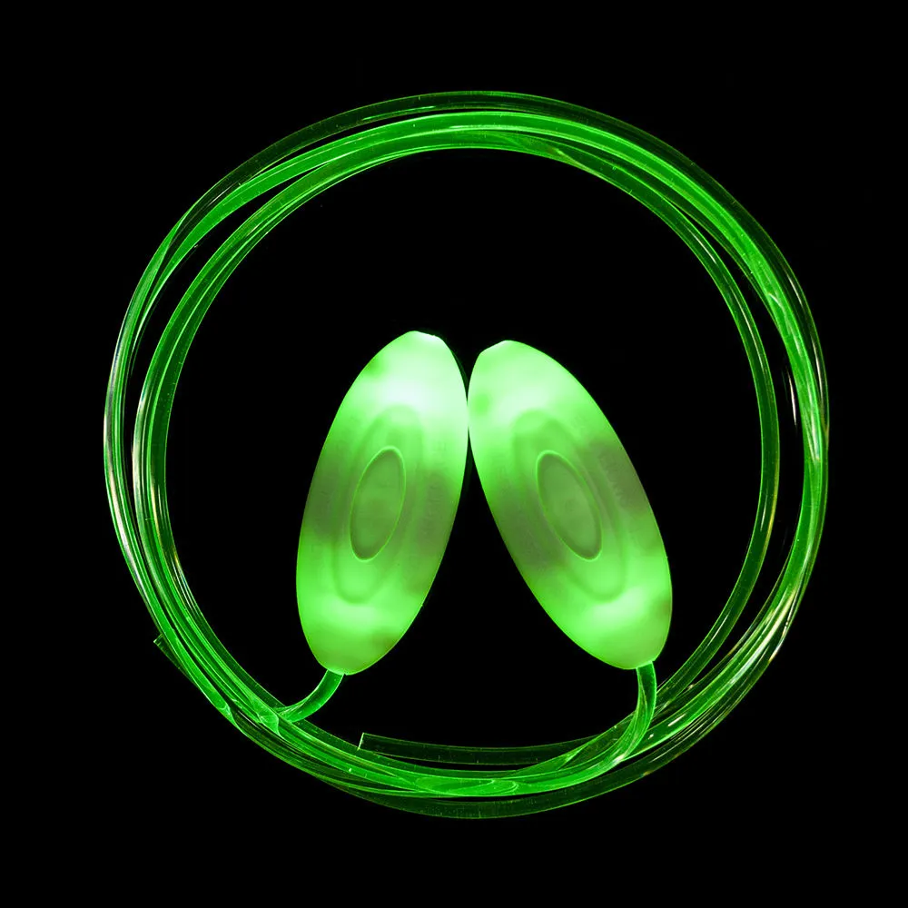 2 Pairs Novelty Luminous Shoelaces Light Up Shoestring Glowing Led Shoe Laces