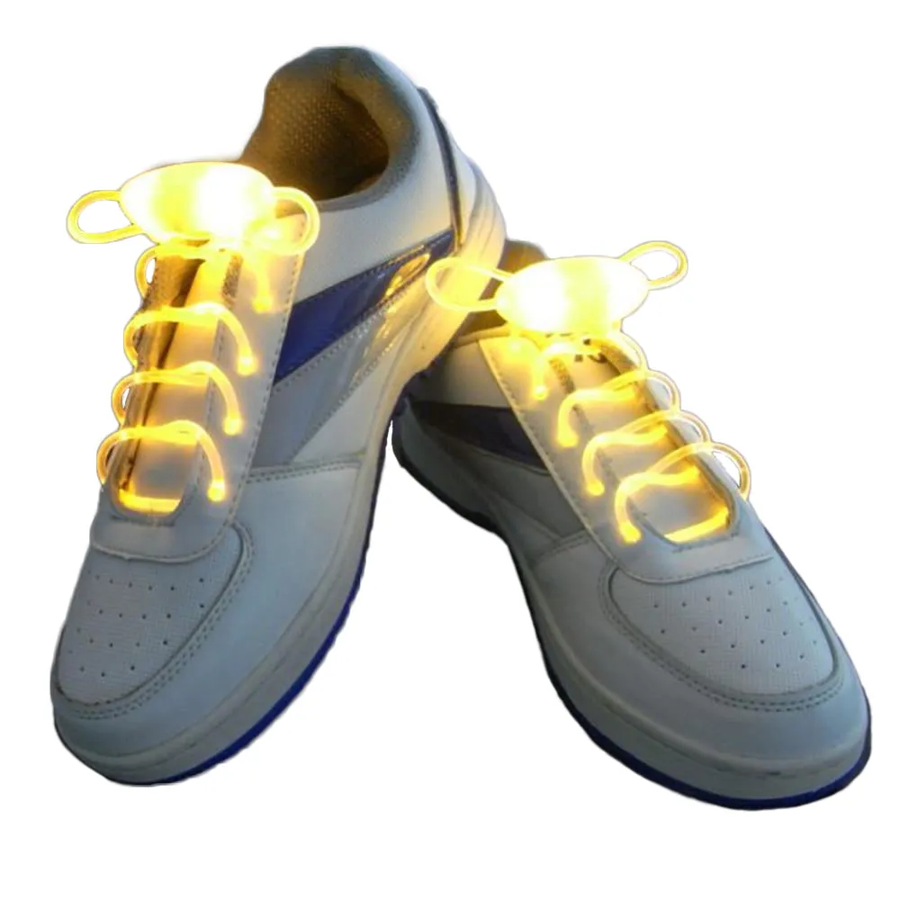 2 Pairs Novelty Luminous Shoelaces Light Up Shoestring Glowing Led Shoe Laces