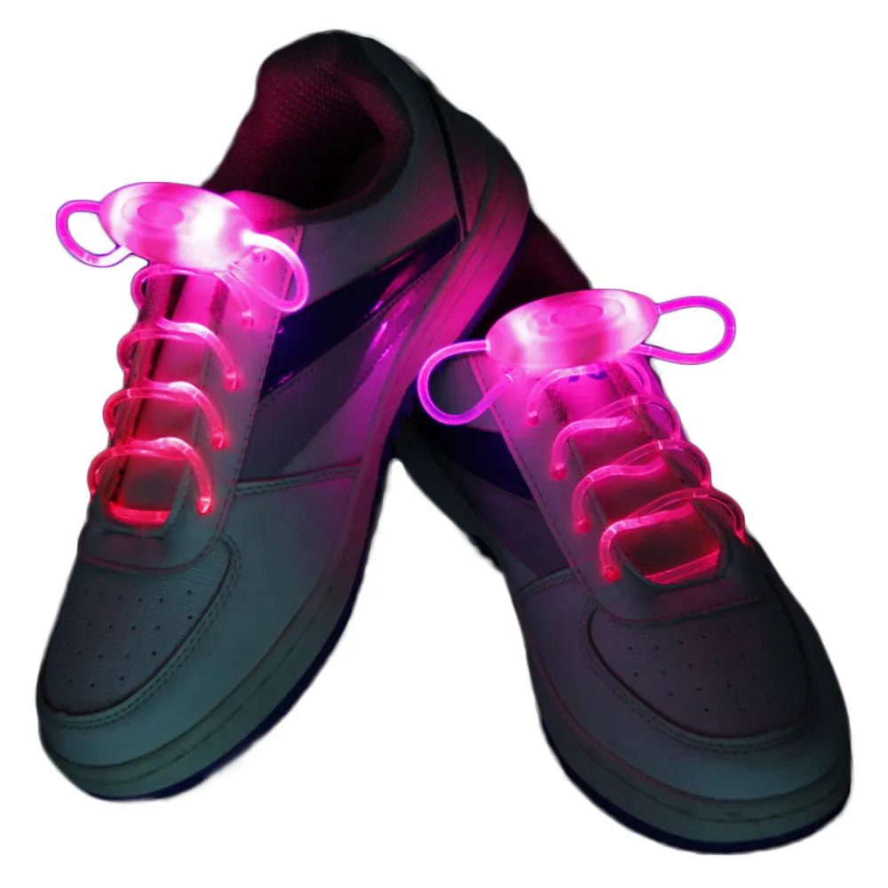 2 Pairs Novelty Luminous Shoelaces Light Up Shoestring Glowing Led Shoe Laces