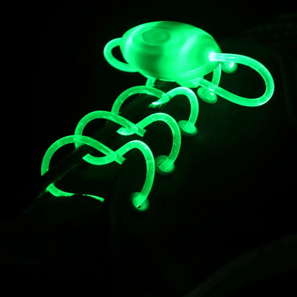 2 Pairs Novelty Luminous Shoelaces Light Up Shoestring Glowing Led Shoe Laces