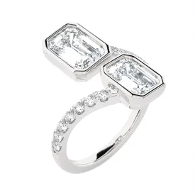 3 5/8 ctw Emerald-Cut Lab Grown Diamond Ring
