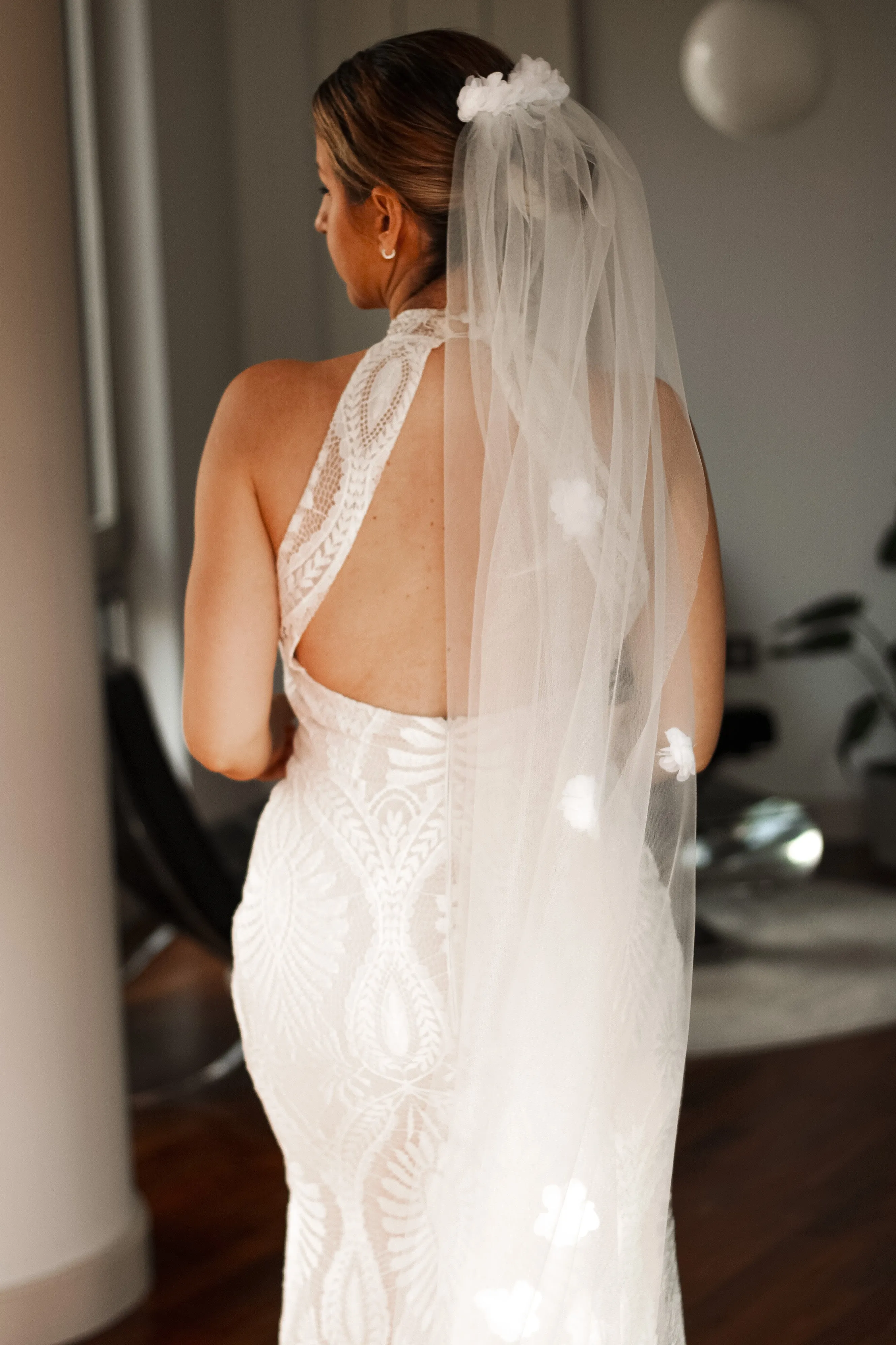 3D Flower Wedding Veil