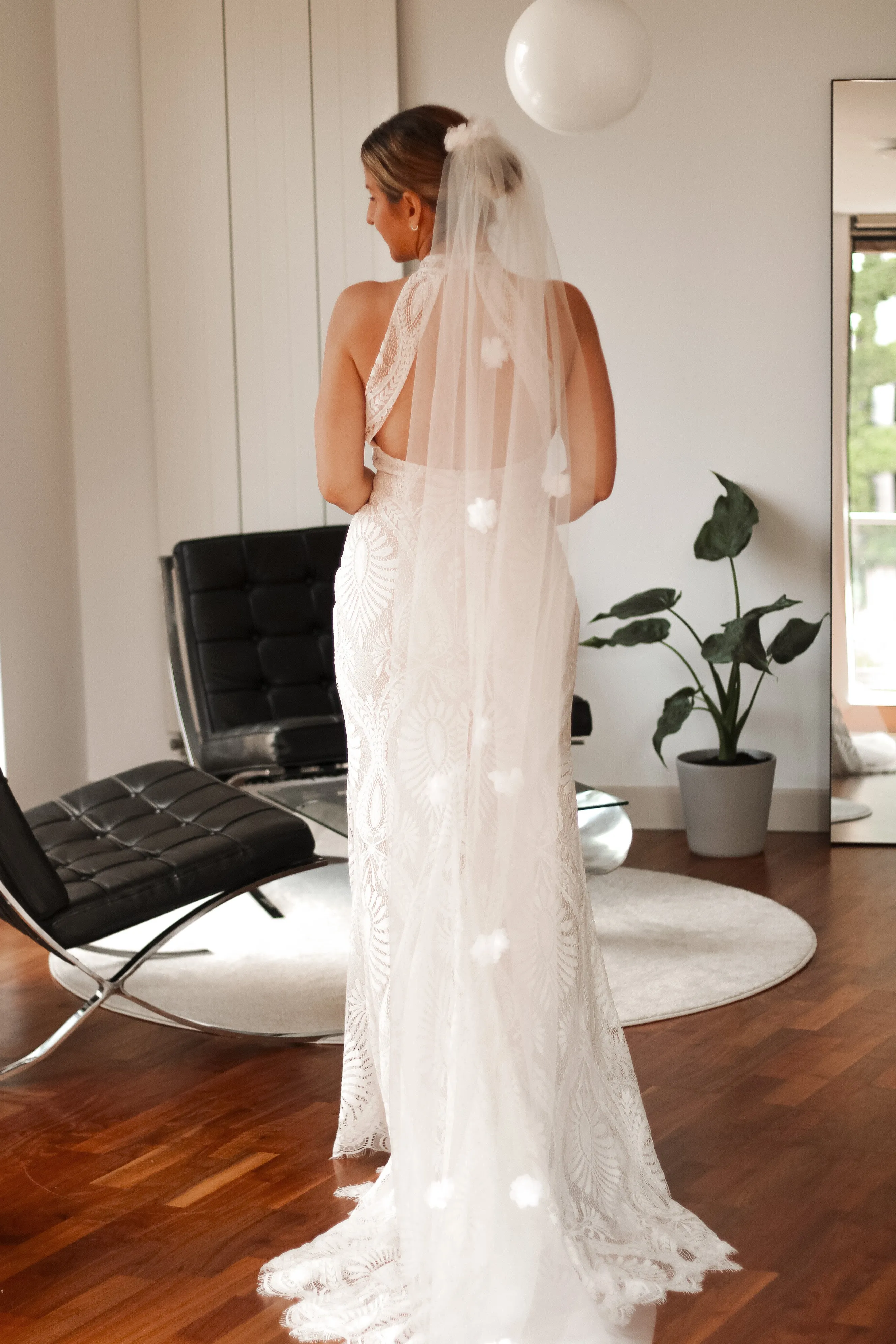 3D Flower Wedding Veil