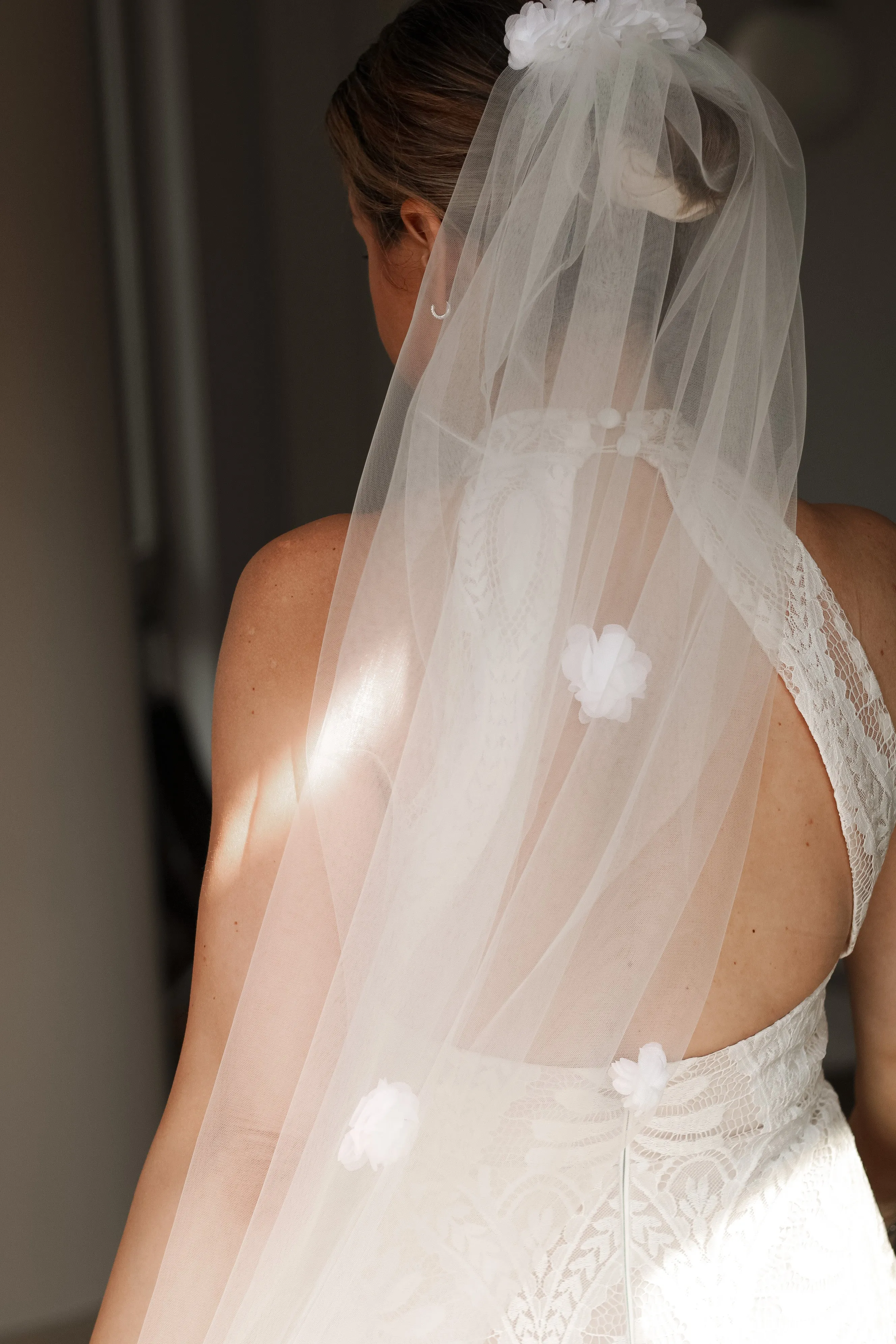 3D Flower Wedding Veil