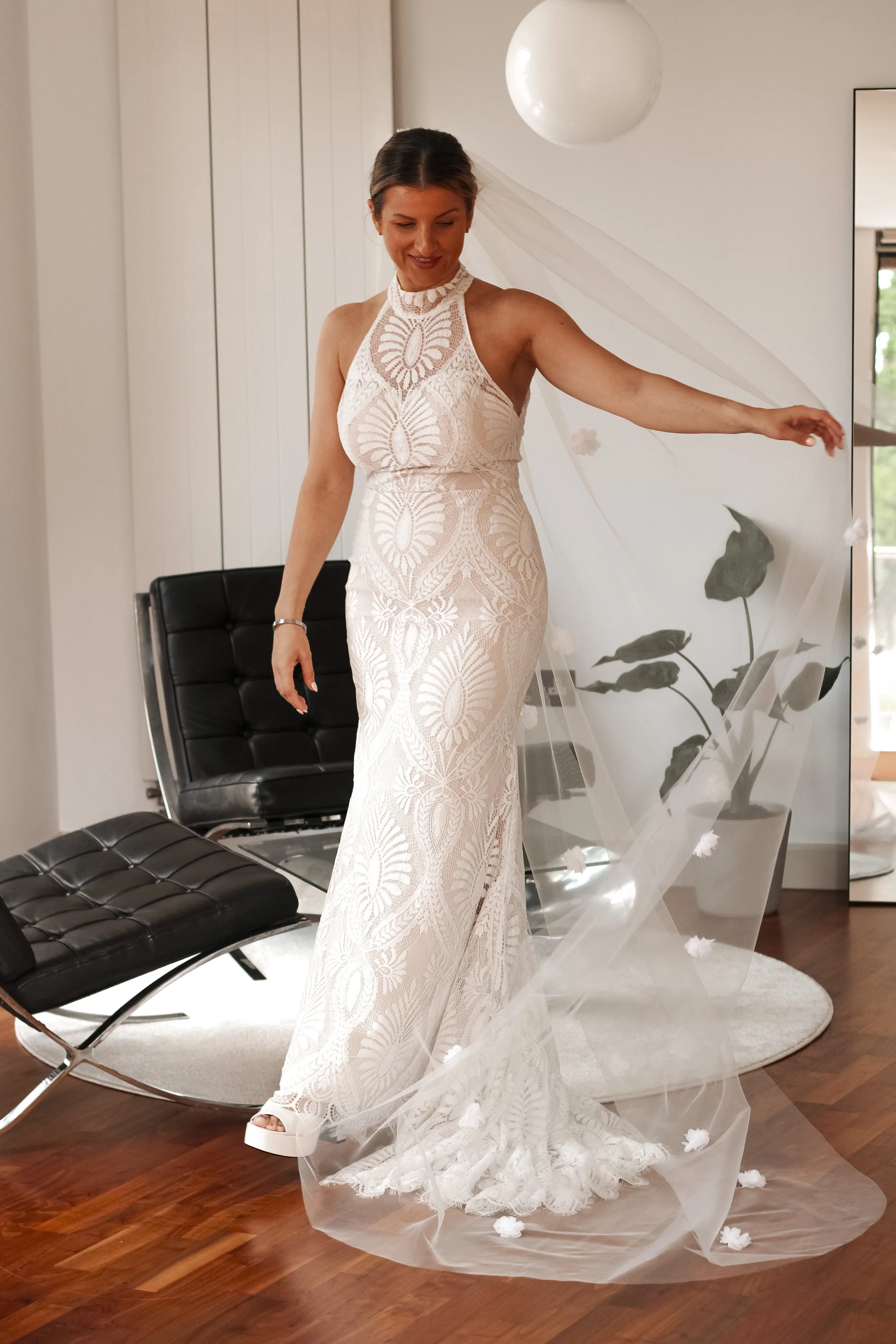 3D Flower Wedding Veil