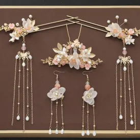 Ancient Style Step Tassel Hairpin Hanfu Forehead Hair Accessories