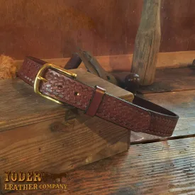 Basket Weave Brown Belt