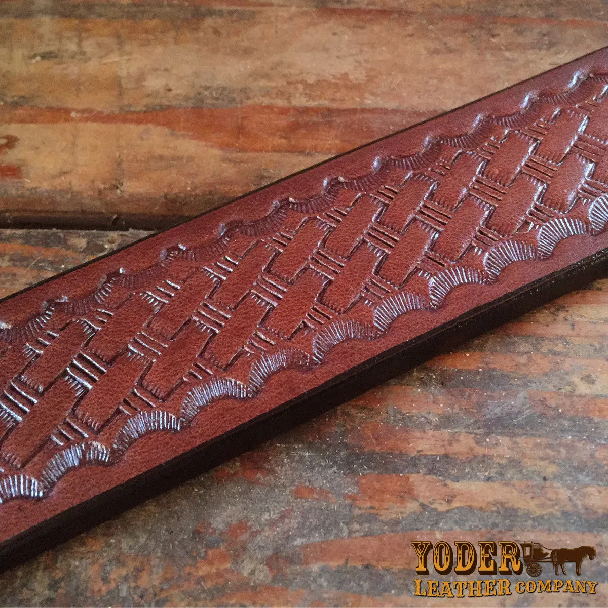 Basket Weave Brown Belt
