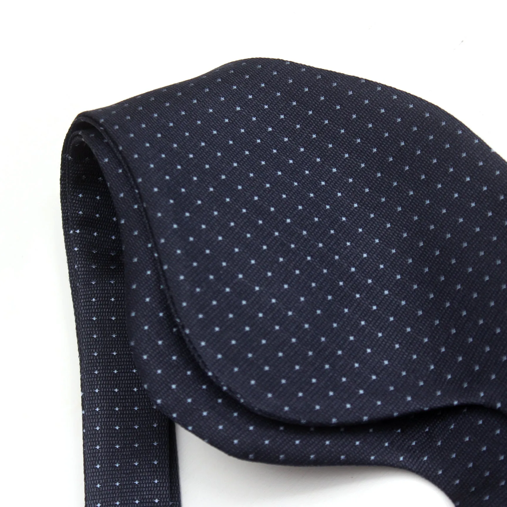 Big Butterfly Navy Blue Polka Dot Silk Bow Tie