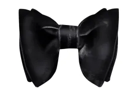 Black Velvet Evening Bow Tie - The Butterfly