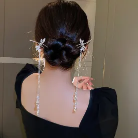 Frigid Style Snake Tulip Tassel Hanfu Hairpin Hair Accessories