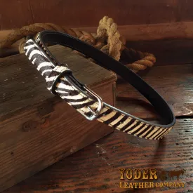 Furry Zebra Belt