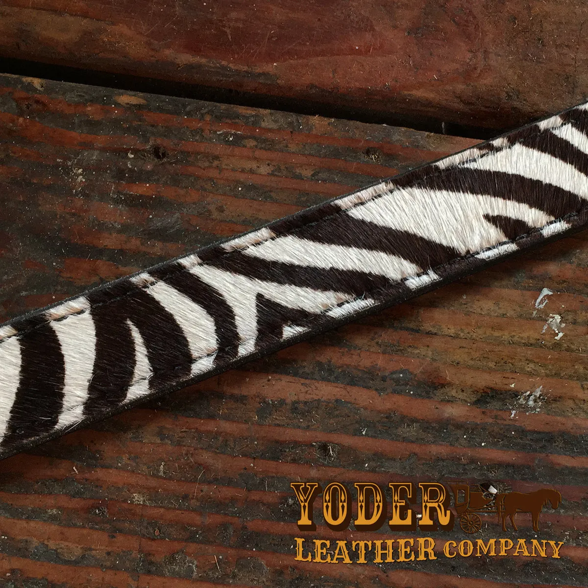 Furry Zebra Belt