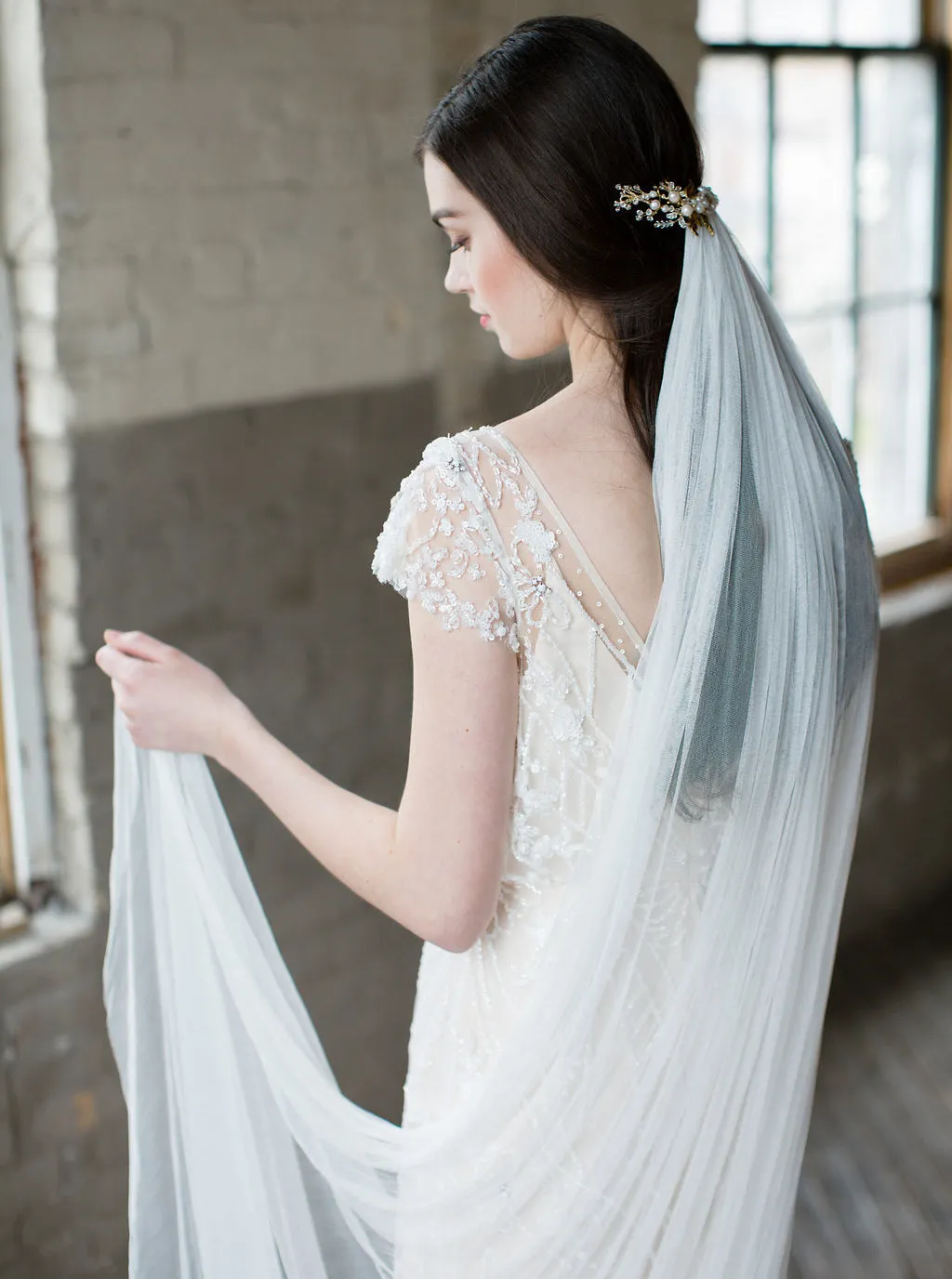 GENEVE | French Silk Wedding Veil