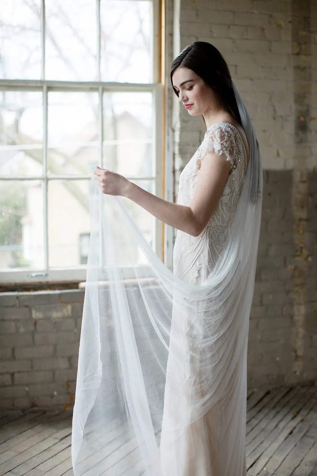 GENEVE | French Silk Wedding Veil