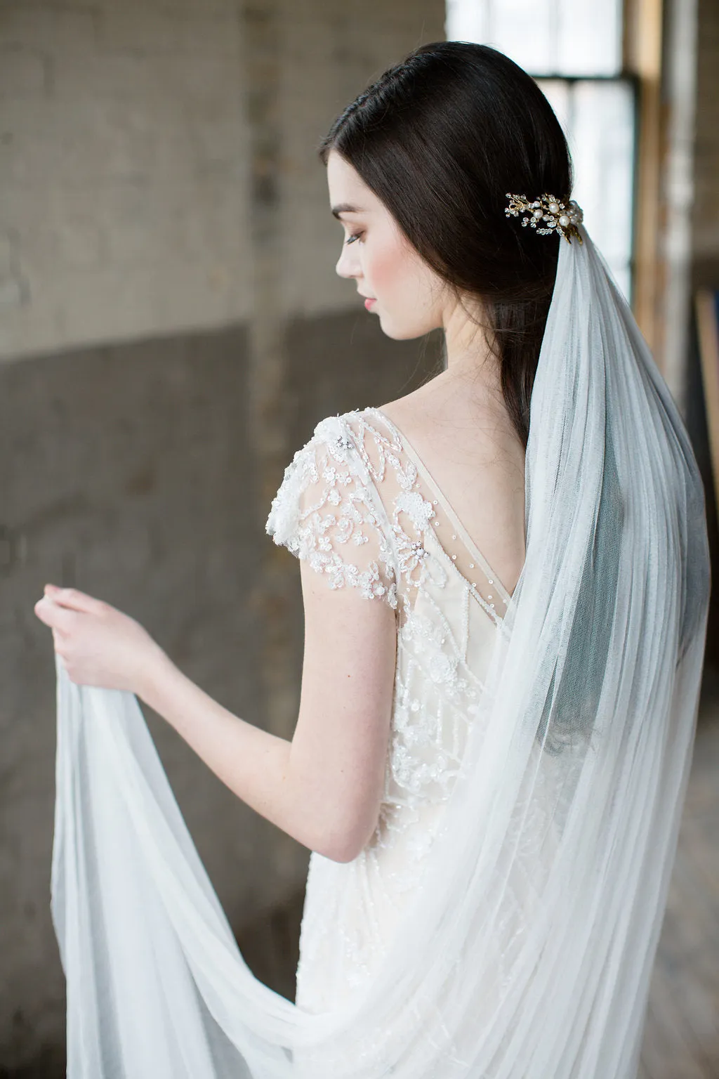 GENEVE | French Silk Wedding Veil