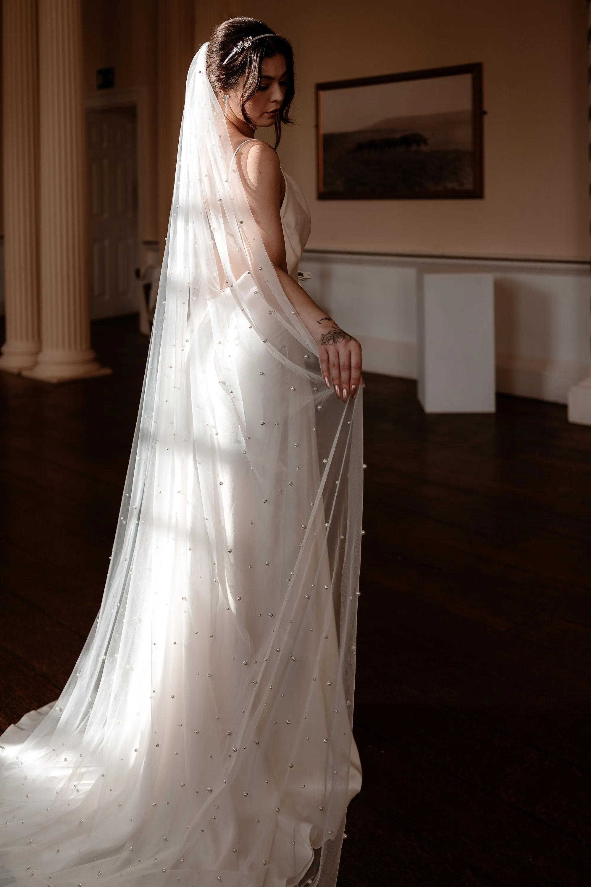 IN STOCK Wedding Pearl Veil