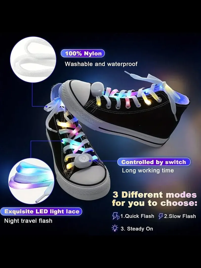 Light Up Shoe laces 5 Colors Flashing Shoestrings - Uporpor