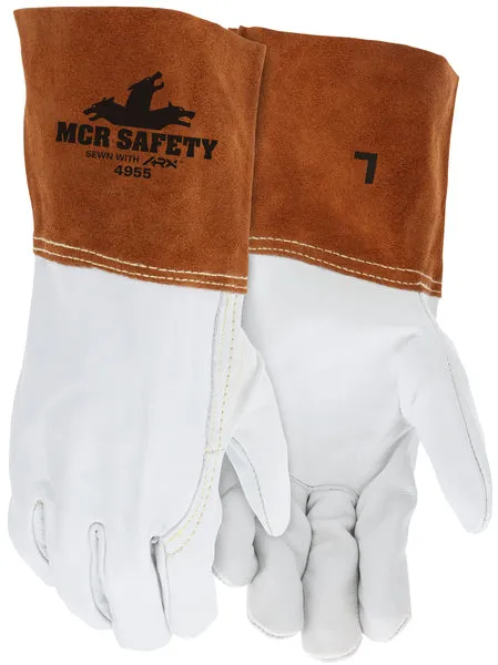 MCR Safety Cow Grain M/T Gray split cow cuff