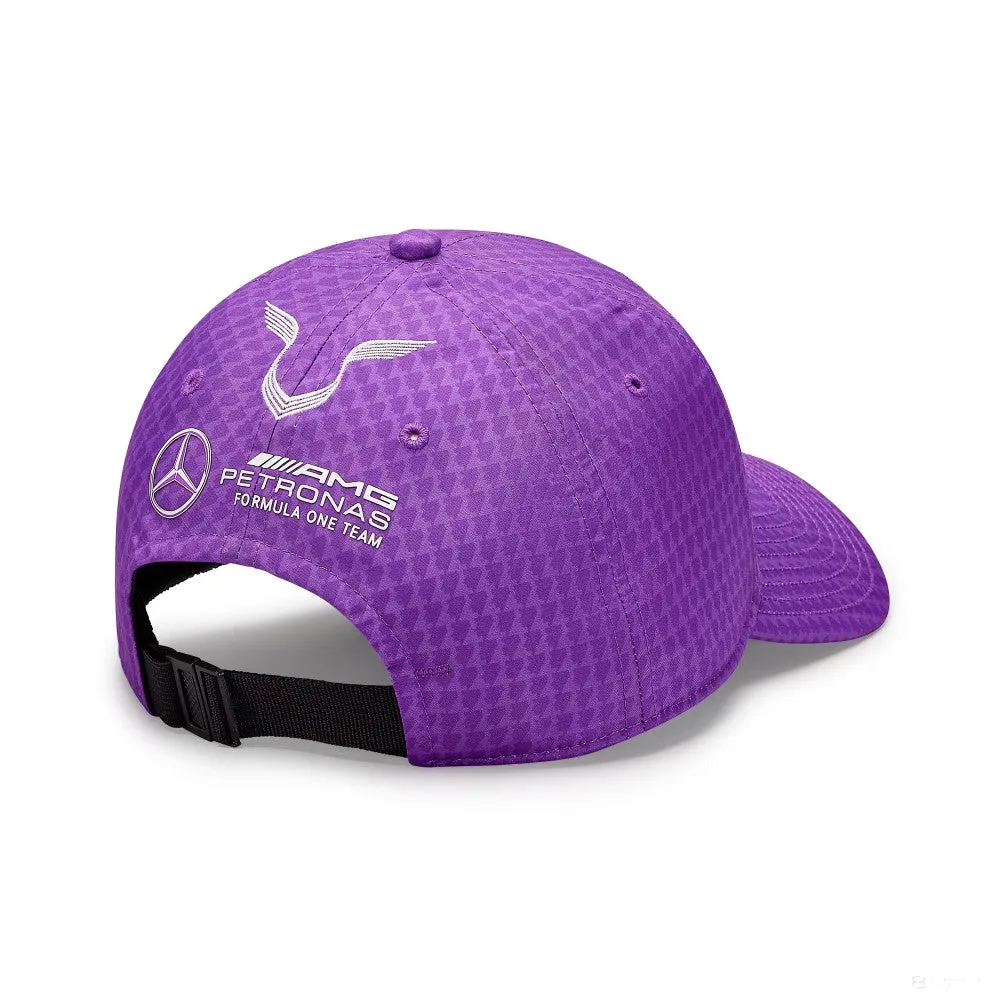 Mercedes Team Lewis Hamilton Col Driver Baseball Cap, Purple, 2023