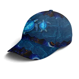 Sea Turtle In The Ocean Print Baseball Cap Coolspod