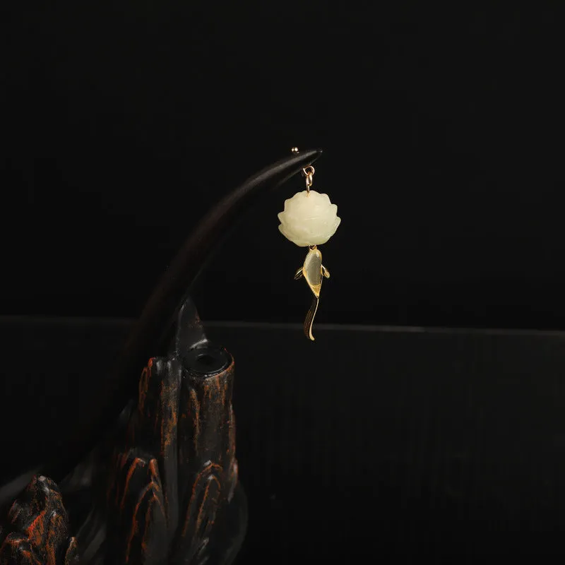 Silver Dripping Oil Blackwood Bodhi Hairpin