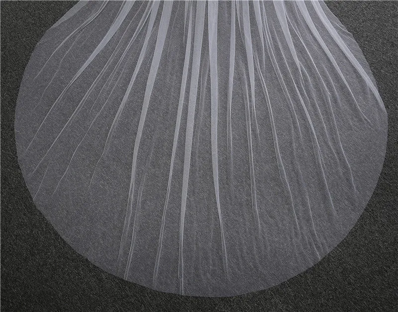Wedding Veil / Soft Tulle long with comb