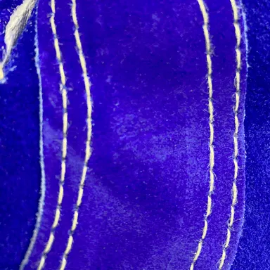 WELDING GLOVES, STICK - COTTON LINED, BLUE,  PREMIUM SIDE SPLIT COWHIDE -AG-1200