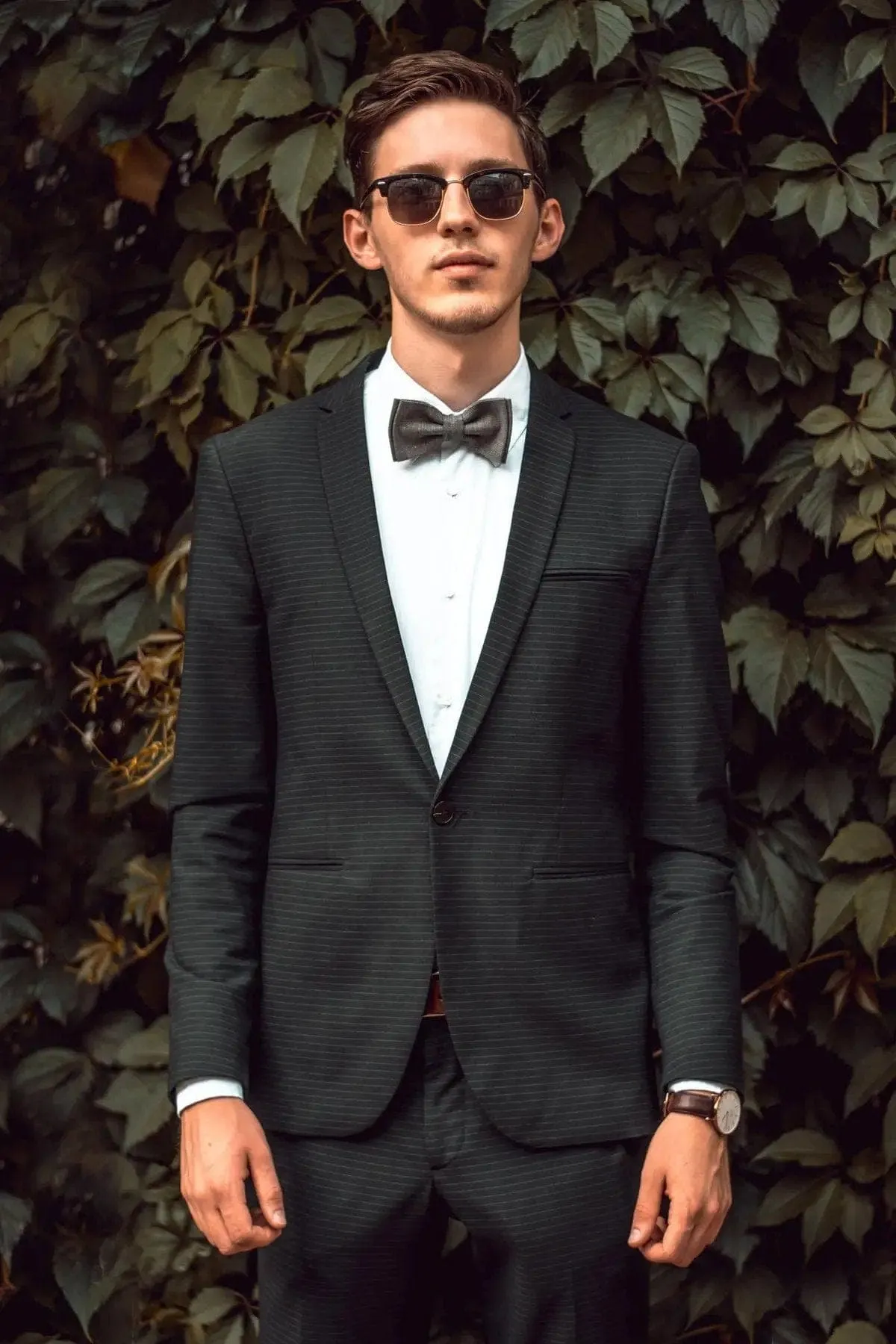 White Linen Bow Tie - Classic Accessory for Men & Boys at Weddings