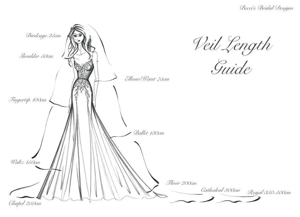 White wedding veil bright embroidered flowers,  200cm