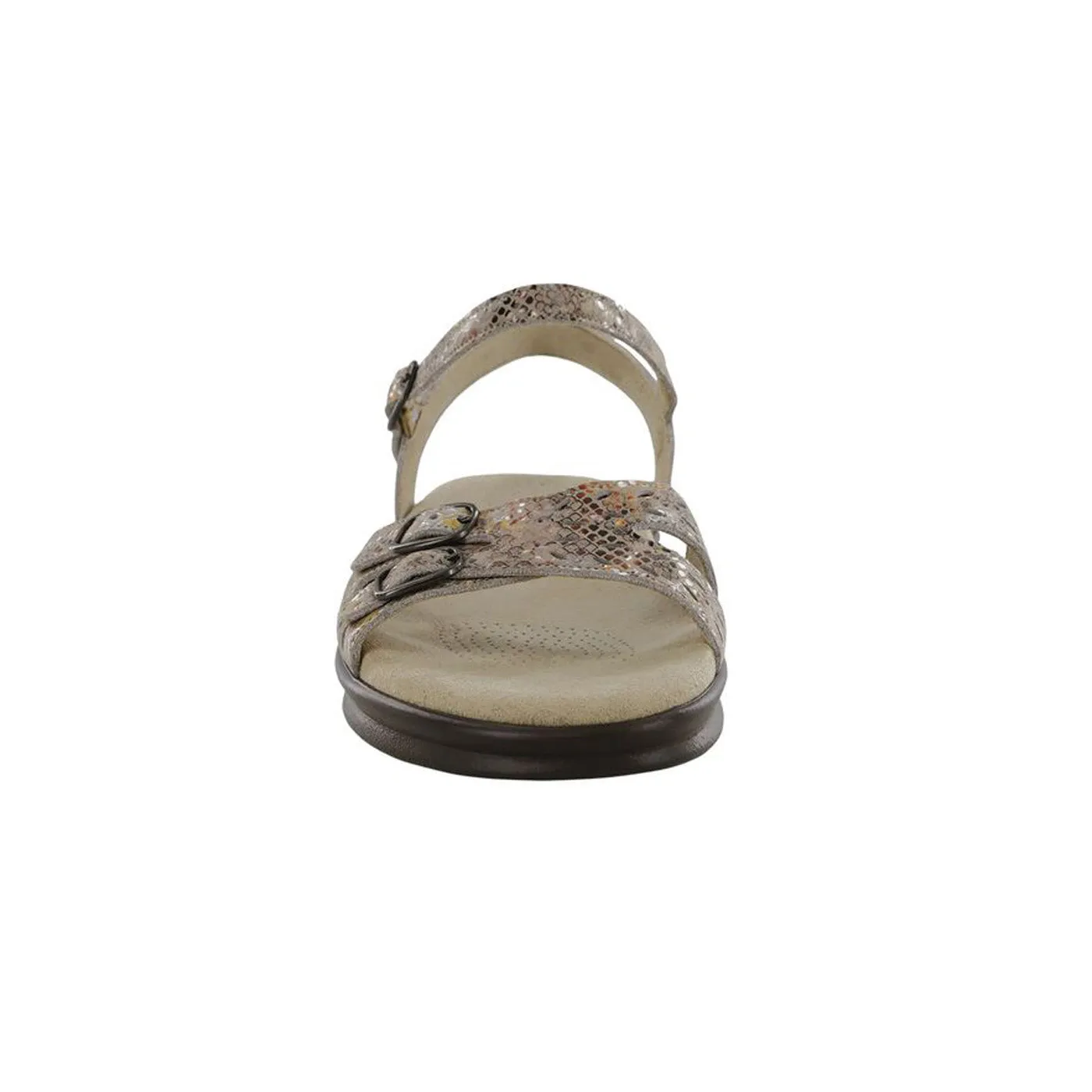 Women's Duo Quarter Strap Sandal Multisnake Taupe